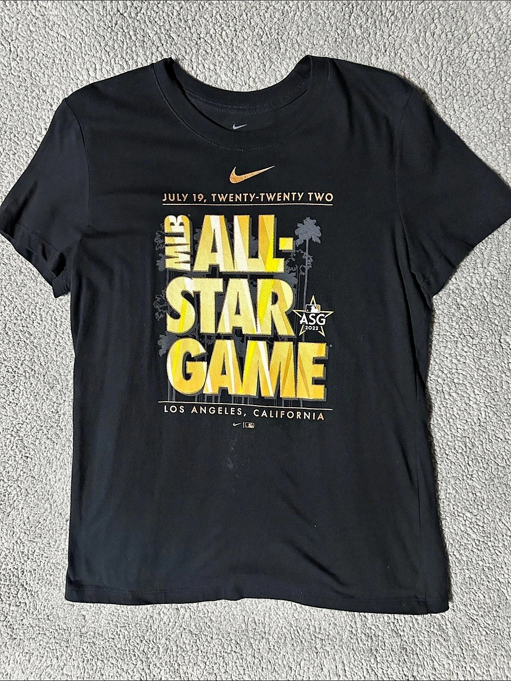 Nike MLB 2022 All-Star Game Los Angeles Black Graphic T-Shirt Men’s Medium